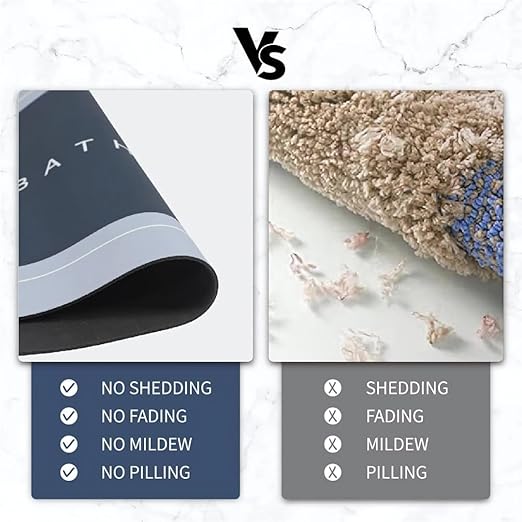 Quick-Dry Super Absorbent Bath Mat - Ultra Comfort for Your Bathroom.